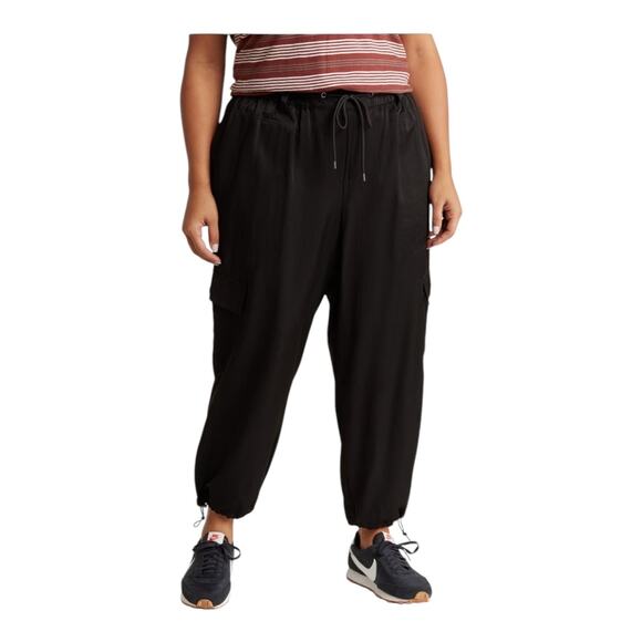 Democracy Pants - Democracy Pants Ab Leisure Skyrise high waist cargo black size 3X